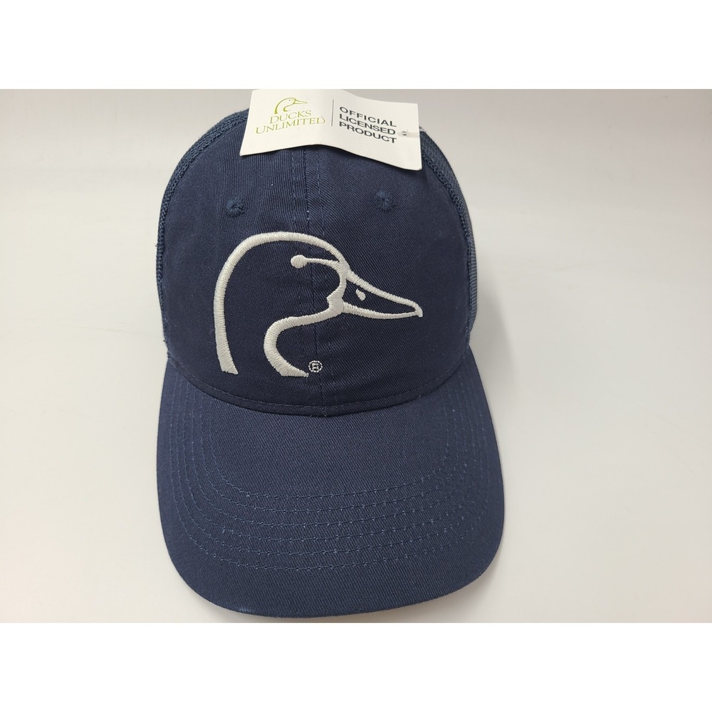 Ducks Unlimited Mesh Trucker Adjustable Hat Cap Hunt Fish Casual Men Women Blue‎